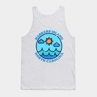 Harkers Island, NC Summertime Vacationing Ocean Skyline Tank Top